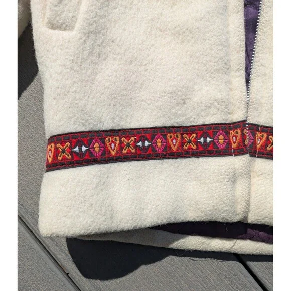 Vintage Hudson's Bay Wool Children's / Kids Parka Coat - "Baymart" 1970s Sz 8-10 - Picture 3 of 14